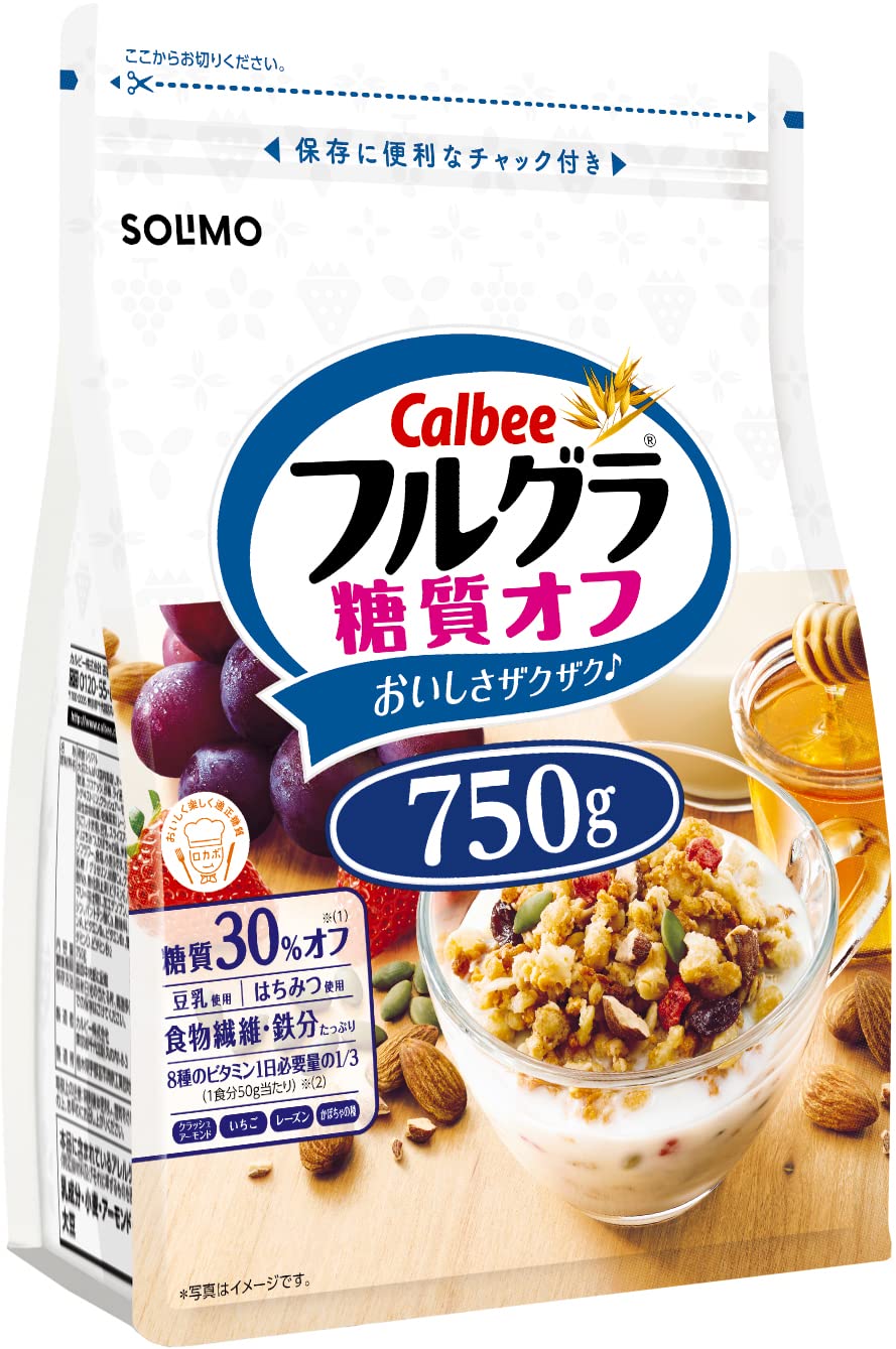 Amazon.co.jp: [Amazonブランド] SOLIMO カルビー フルグラ 糖質オフ